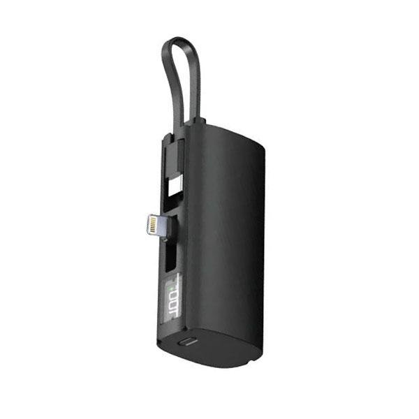Aspor A351 2IN1 IPHONE & TYPE-C Flexible Portable Mini 5000mAh Power Bank