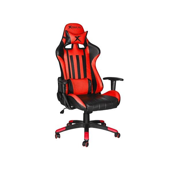XTRIKE ME GC-905 BK ERGONOMIC ADJUSTABLE GAMING CHAIR CASTER WHEELS RED